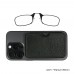 Очки для чтения с чехлом из искусственной кожи с поддержкой MagSafe. ThinOptics Readers + Black MagSafe Faux Leather Universal Pod 0